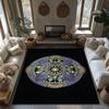 Intricate Mandala Pattern Area Rug Non-Slip Floor Mat Bohemian Home Decor Living Room Bedroom Carpet Artistic Design Modern Styl