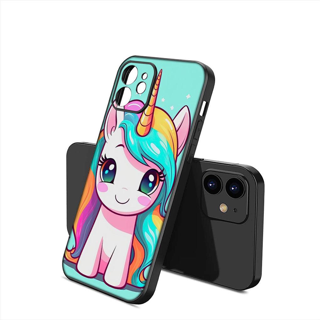 Anime Unicorn Cartoon Horse Soft Phone Cover for Apple iPhone 16 11 Pro XS Max X XR 6 7 8 6S Plus + SE 2022 8+ Silicone Case