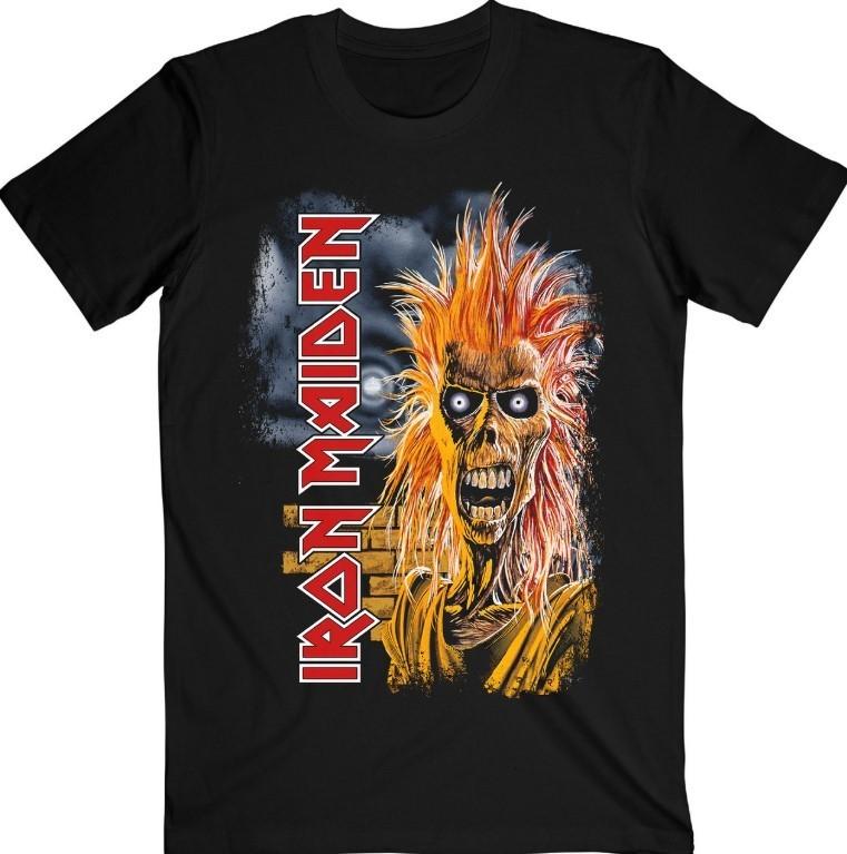 Iron Maiden 'First Album Tracklist V.3' (Black) T-Shirt Unisex T-Shirt