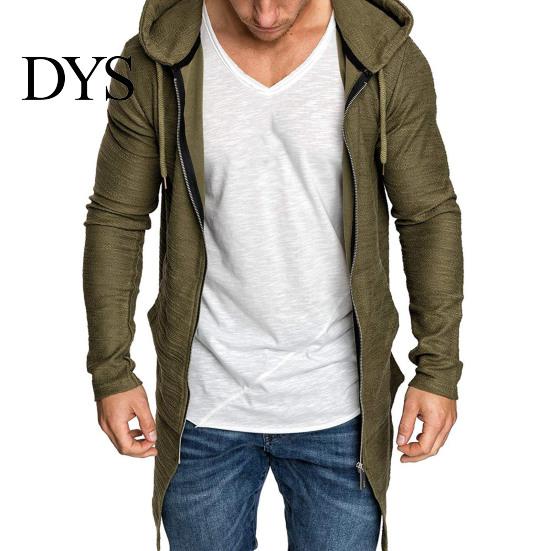 Felpe Morbide con Zip a Manica Lunga Cardigan Casual Lungo da Uomo per Giacca da Esterno