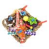 Bird Climbing Net Colorful Loofah Parrot Chewing Toy for Pet Birds Little Parrots