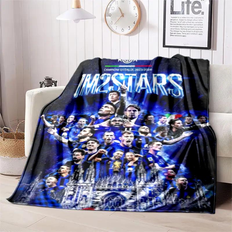 Famous F.C. Internazionale Milano football player Lautaro Martínez blanket Soft four season home bed office travel outdoor warm blanket L10