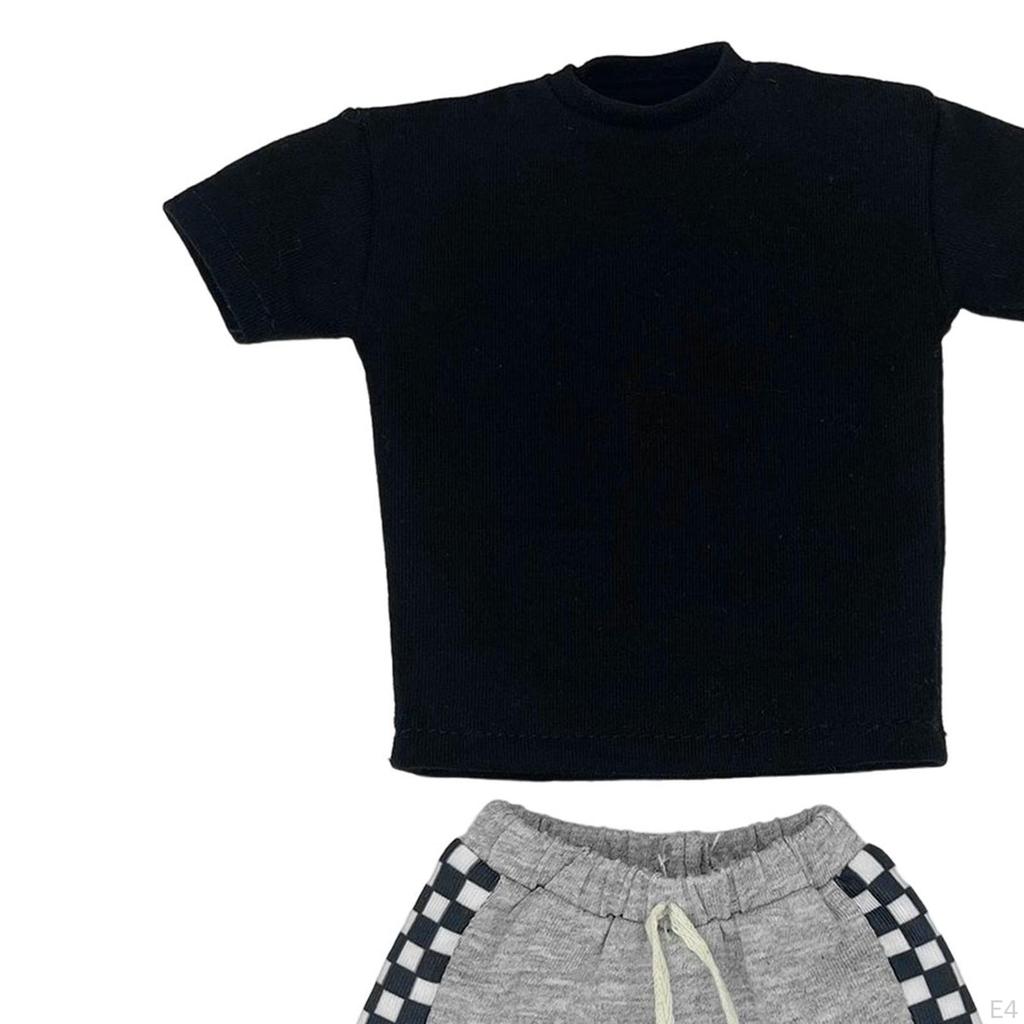 1/6 Scale 12in Doll Clothes Short Sleeve Kids Pretend Playset Decoration Accessory Decor