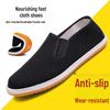 Xishan Cloth Shoes: Spring/Autumn Black Casual Unisex Handmade Slip-Ons with Beef Tendon Sole