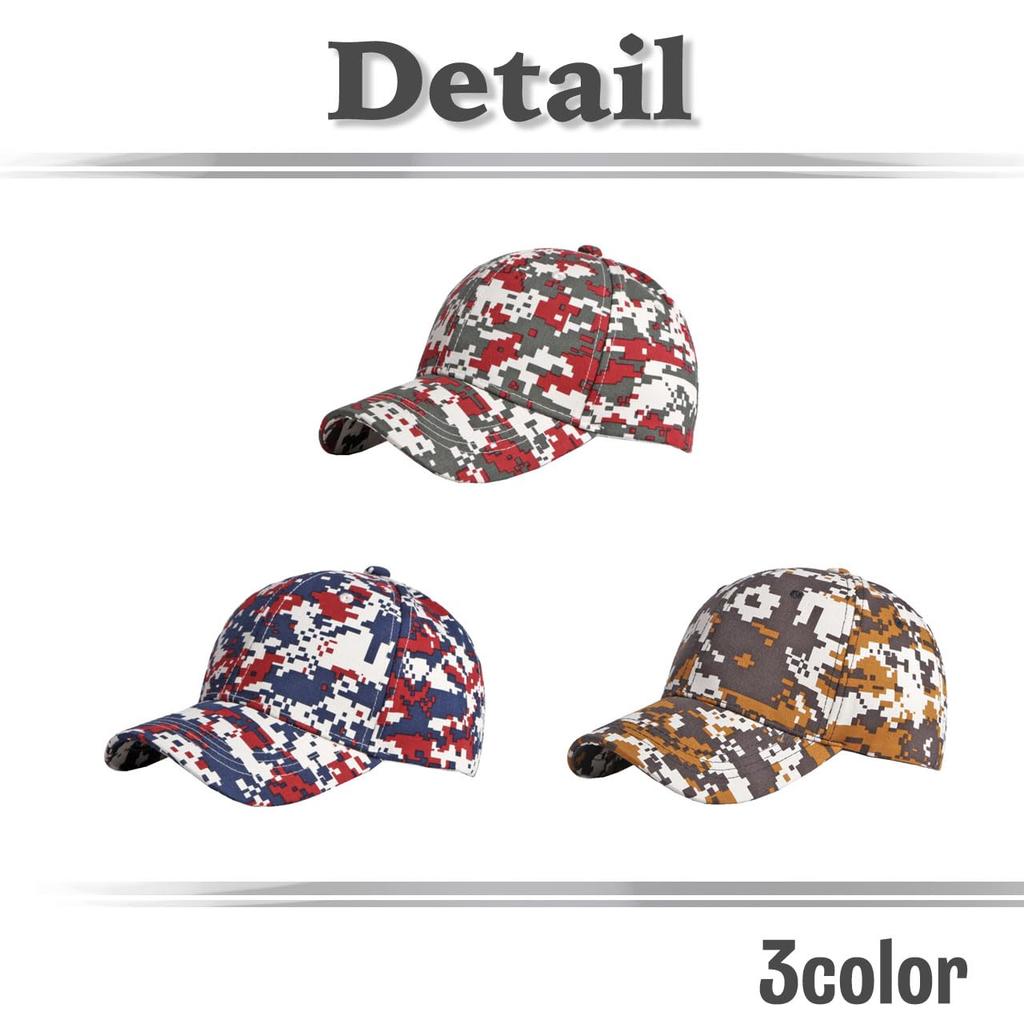 Baseball Mosaic Digital CA871 [White Fang] Hat, Cap, Pattern, Pattern, Unisex, Stylish, Cool, Men's Cap, (Gray)