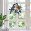 Pingente de Beija-Flor Colorido Acrílico 2D Enfeites de Janela Pássaros Sinos de Vento de Jardim Peça Central de Vento para Casa Estúdio