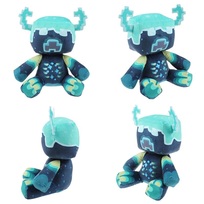 Minecraft Warden Plush Stuffed Animal Soft Pixel Doll Children Gift Toy 25cm