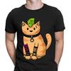 Punk Cat Rock Cute Animal Lovers Gift Funny Mens T-Shirt Mens Womens Tees Tops Tee Top D