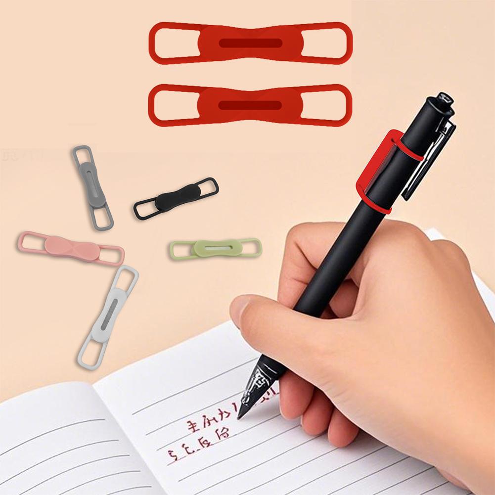 Silicone Adjustable Magnetic Pen Holder Clipper for Desk Refrigerator Whiteboards Office Desk Accessories