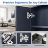 4pcs Adjustable Door Hinges Concealed Soft Close Hinges Heavy Cabinet Hinges  Cupboard