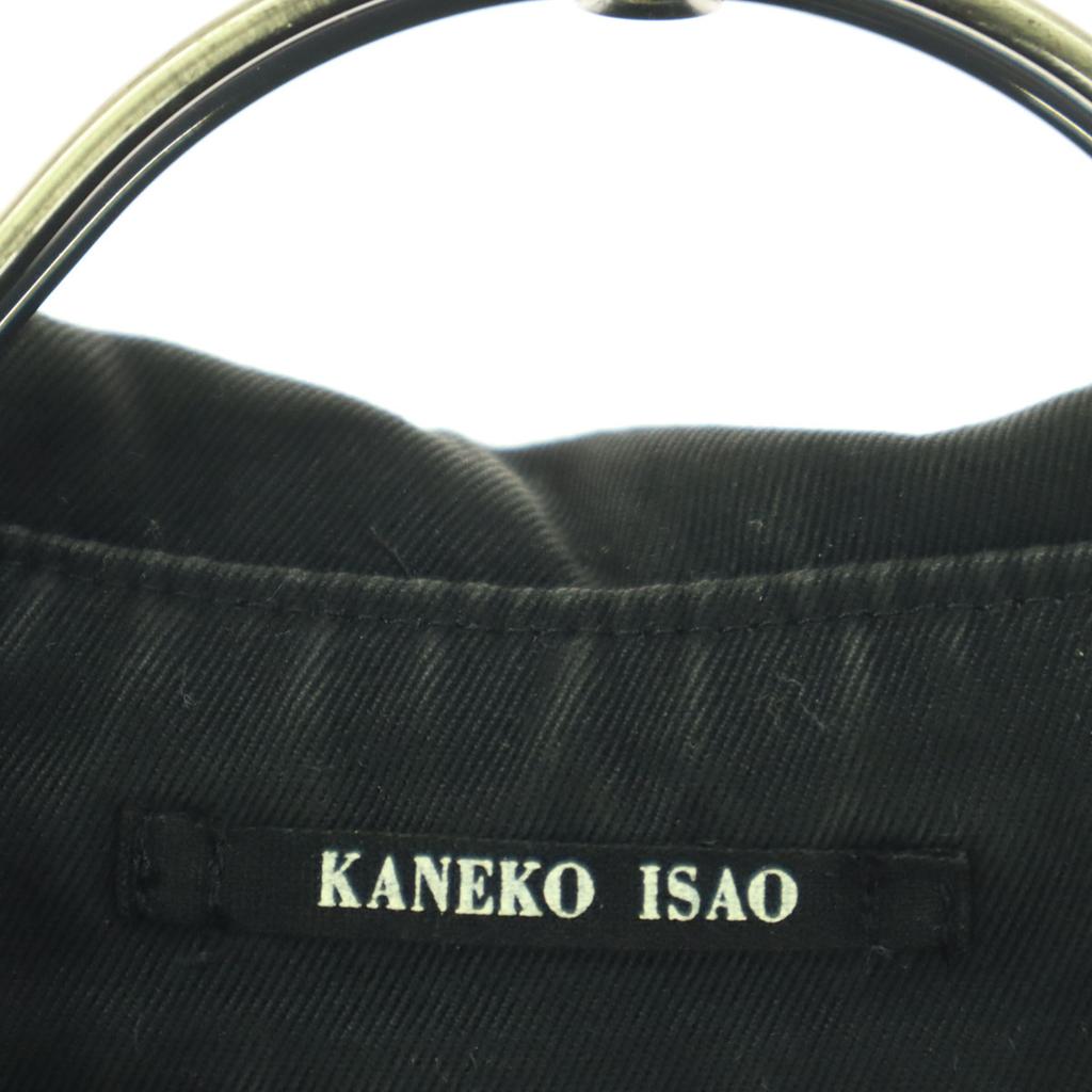 KANEKO ISAO Long Sleeve Trench Coat Black Women Used