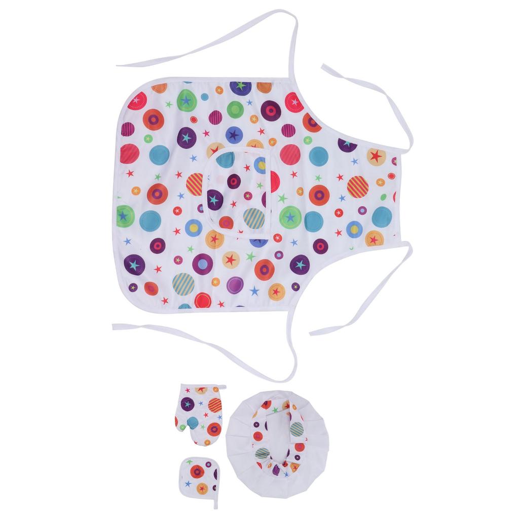 Kids Cooking Set Interesting Educational Cloth Schima Superba Plastic Easy Cleaning Odorless Kids