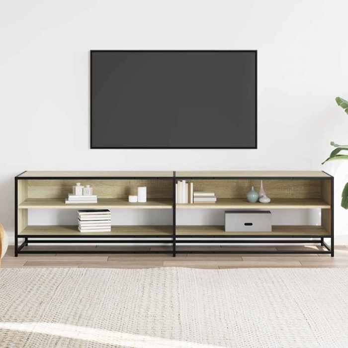 VidaXL TV Cabinet Sonoma Oak 180.5x40x46 Cm Engineered Wood, TV Stand, TV Buffet, Multimedia Cabinet, TV Bench, Furniture 3300801