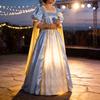Midieval Fantasy Cosplay Dress With Linen Fabric For Stage Performances And Casual Events