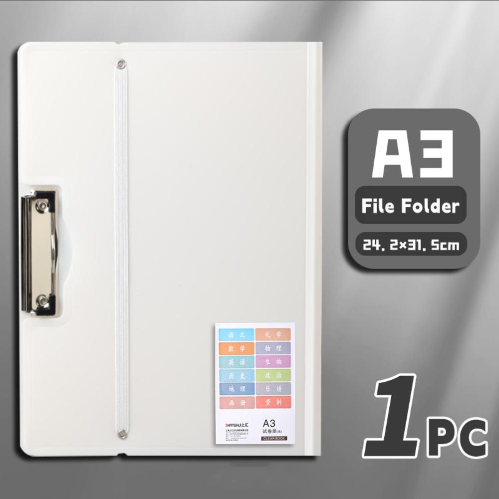 Multifunctional Strap Design A3 File Folder Multifunction Clipboard Writing Pad School Office
