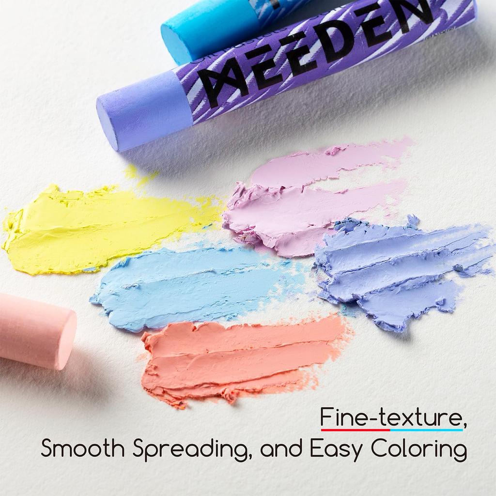 MEEDEN Soft Oil Pastel Set: 72 Vibrant Colors of Oil Pastels for Artists, Beginners, and Adults - Smooth Oil Pastel Crayons Art Supplement for Paintin