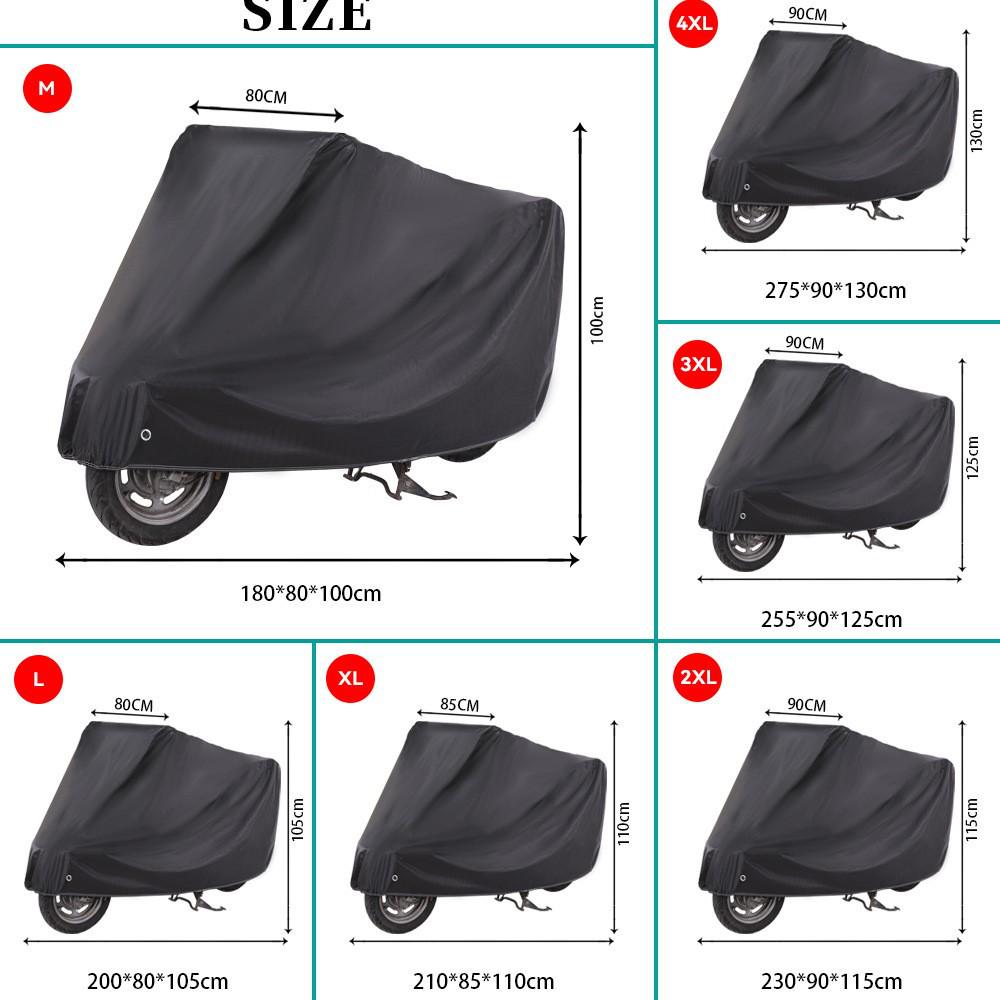 Waterproof and UV-Resistant Heavy-Duty Motorcycle Cover for All-Weather Protection