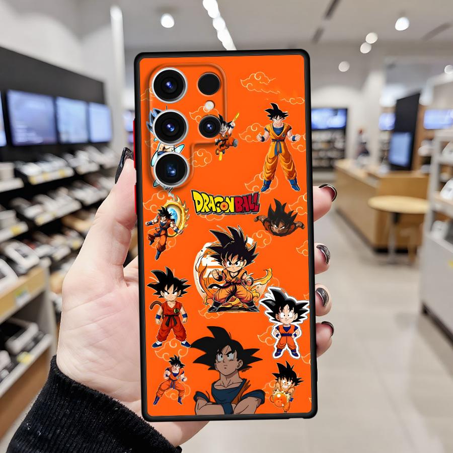 Case for Samsung Galaxy S10 S23 Ultra S22 Plus S21 S9 S25 Edge S24 FE S20 Back Phone Cover Dragon Ball Goku Logo