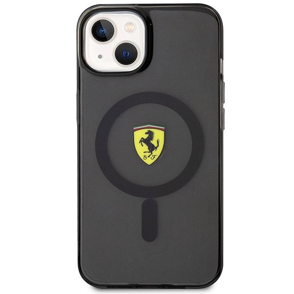 Etui Do iPhone 14 Plus Ferrari Translucent MagSafe Czarny