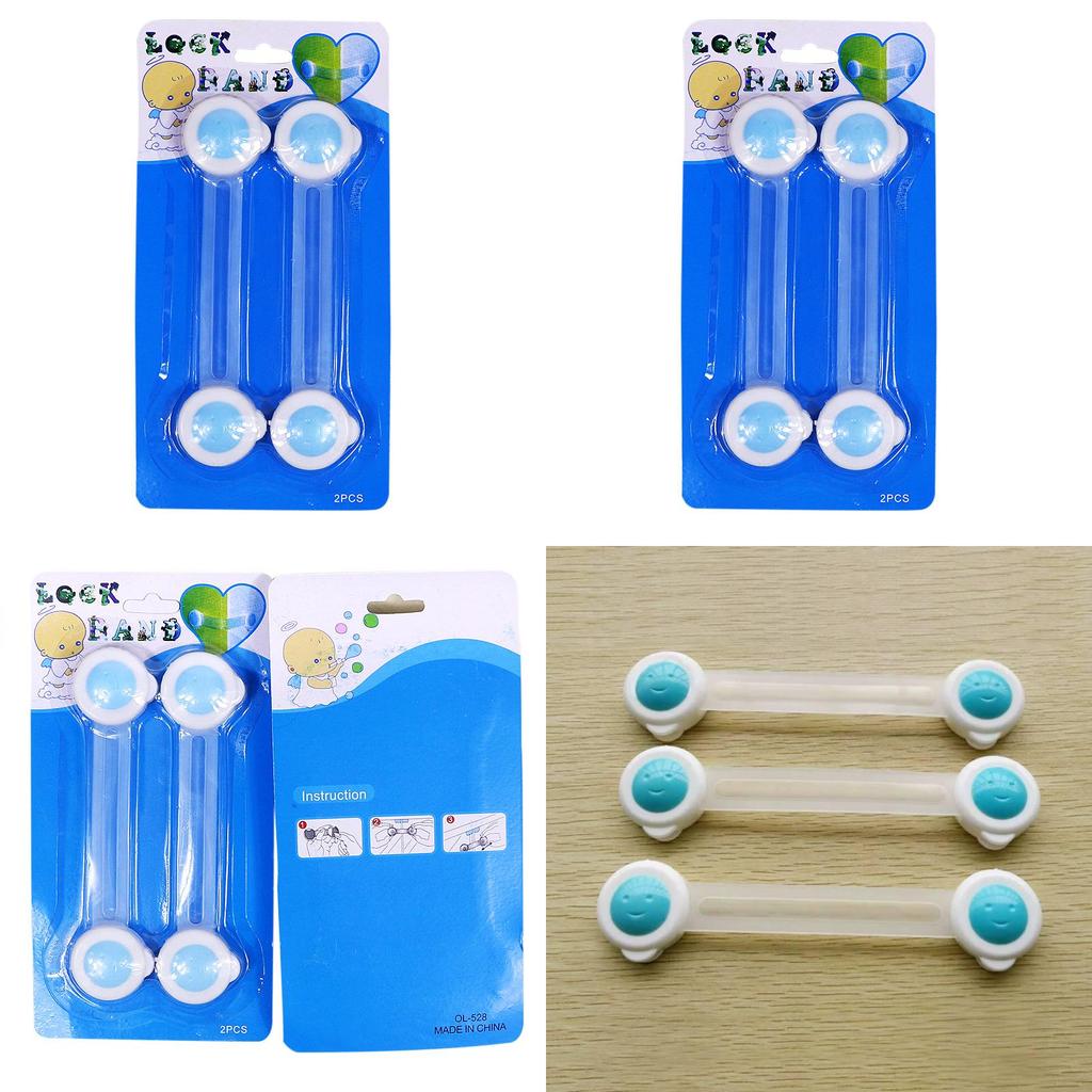 Child Safety Lock For Drawers And Cabinets With Long Straps For Toddler Protection