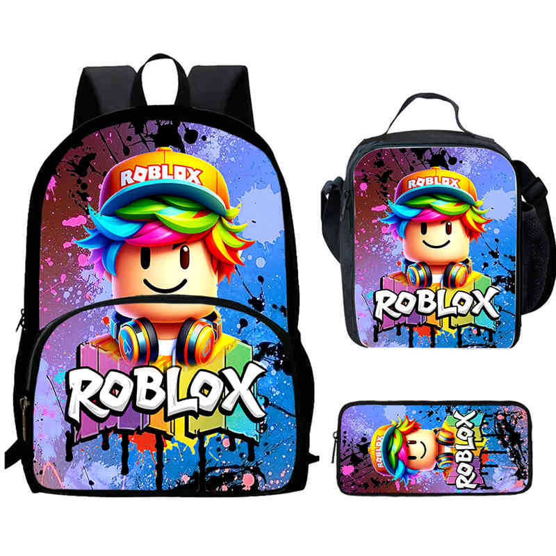 Roblox Printed Backpack, Children'S And Elementary School Bags