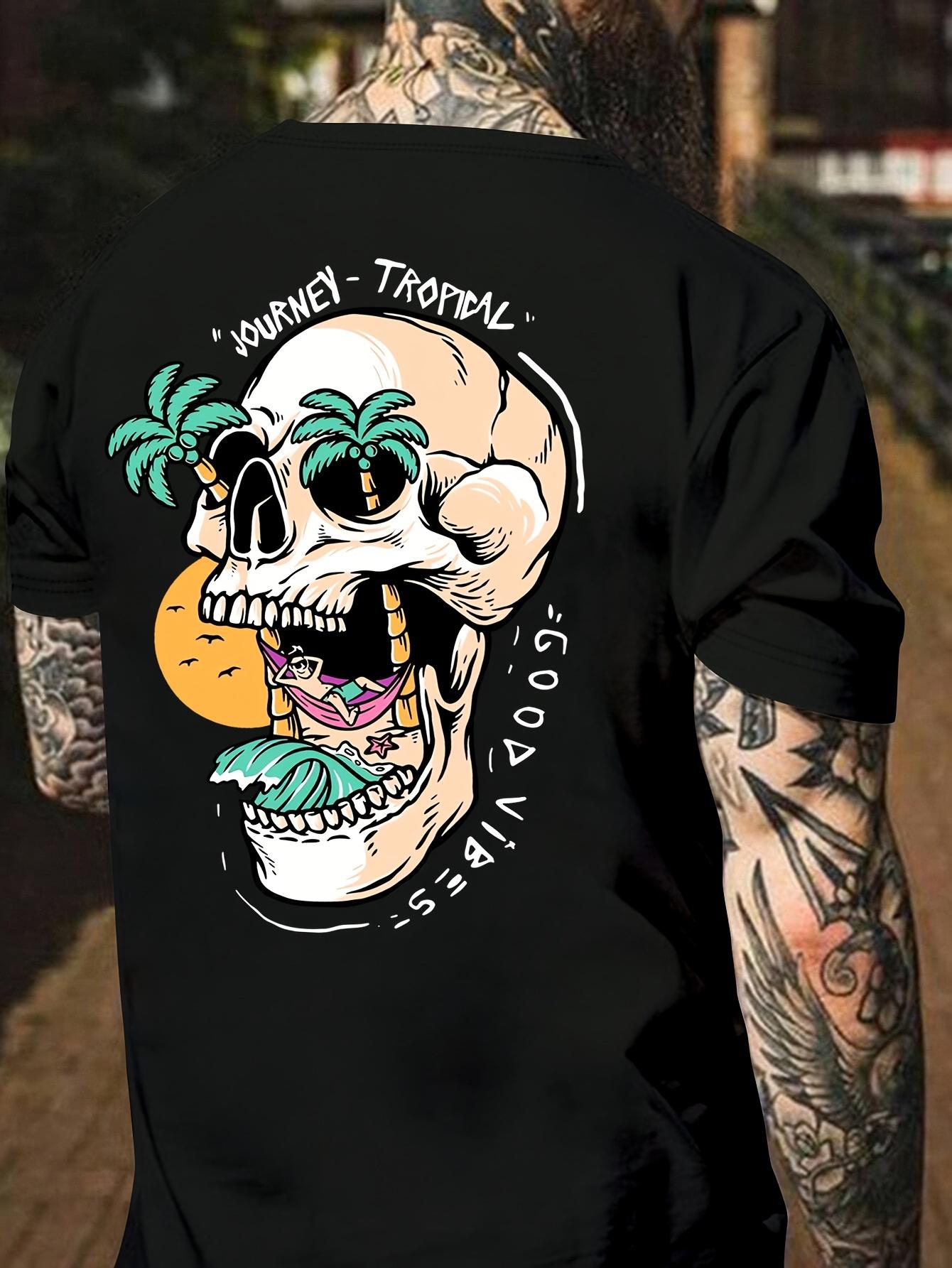 

A mens short sleeved Tshirt made of pure cotton with a cool pattern printed on itregular stylefashionabl oversized Y2Kshirt L