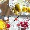 Cocktail Toothpicks 100Pcs Bamboo Red Flat Round Long Fruit Stick Decorative Cocktail Skewers Picks for Drinks Appetizer Fruits