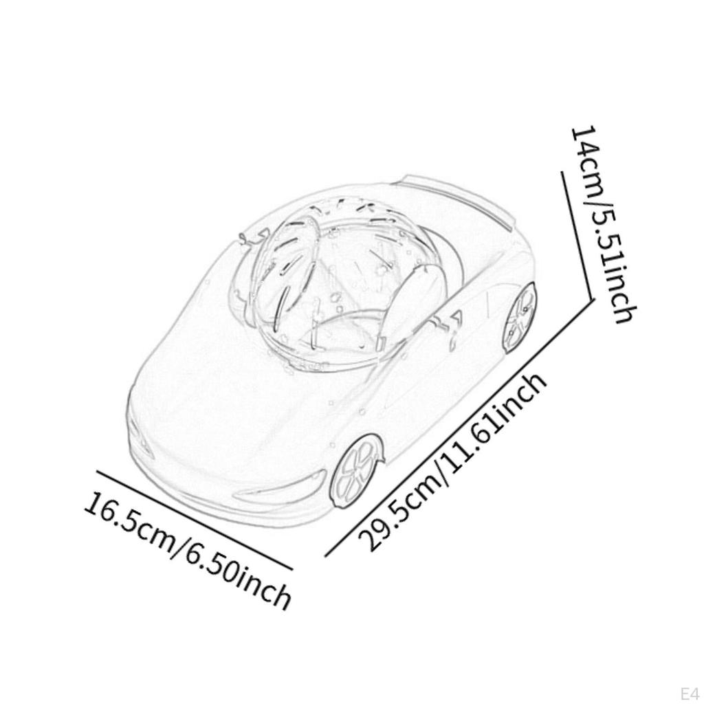 Furz Spielzeugauto Hamster Übung Tragbares Rad Tragbar Lustig Abnehmbar Transparent für Maus