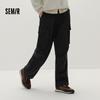 Semir Men's Winter Relaxed Fit Straight Leg Cargo Pants