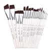 17-Piece Face Painting Brush Set for Various Artistic Techniques Like Line Work, Embossing, Blending, and More.