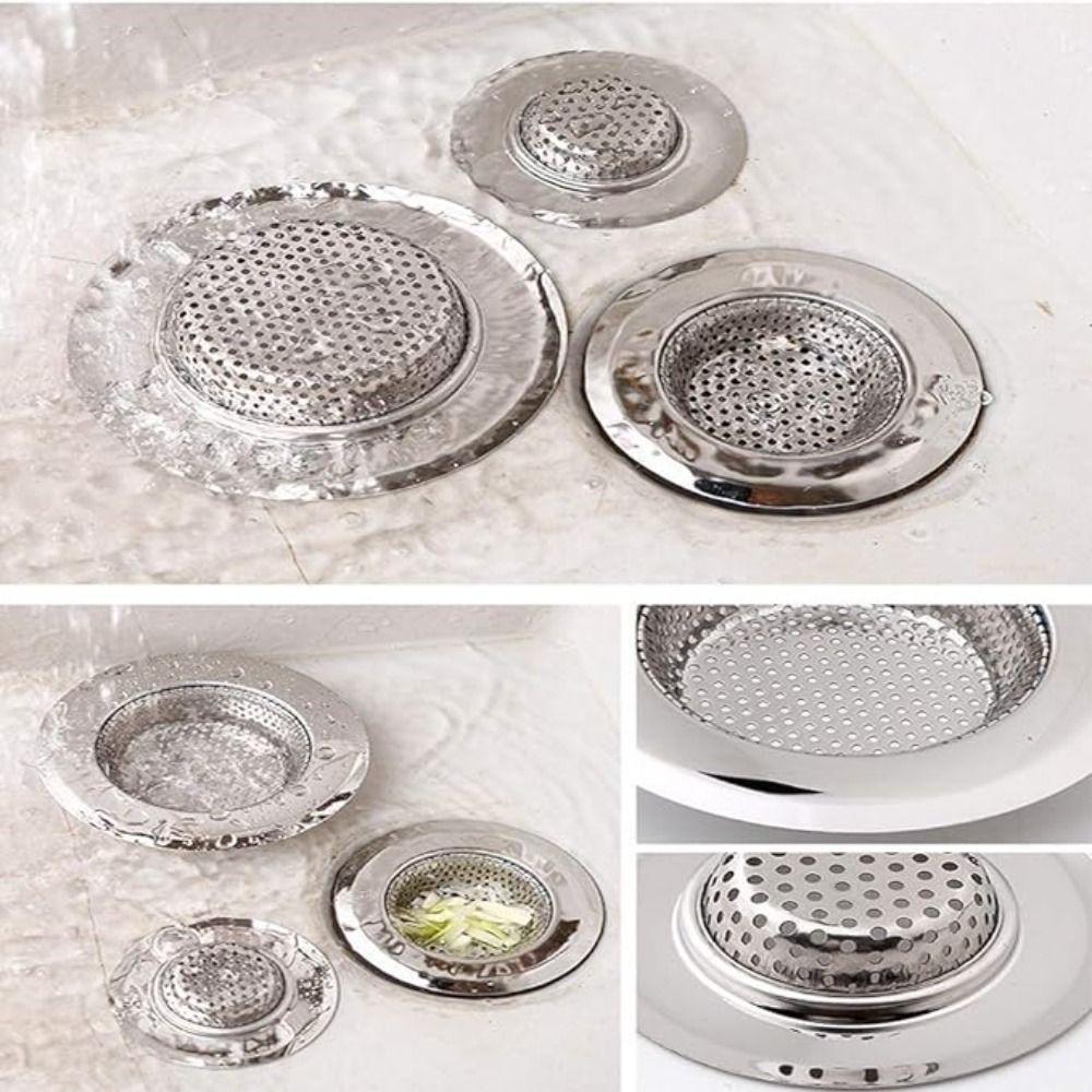 Utility Shower Drain Cover Stainless Steel Floor Drain Filter Toilet Sewer Drain Filter  Wash Basin