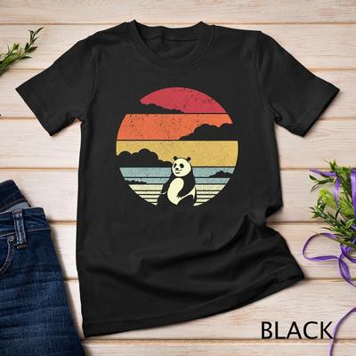Panda, Retro Bear Unisex T-shirt
