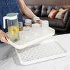 1Pc Drain Tray Creative Filter Double Layer Non Slip Water Control Kitchen Cup Tableware Tea Tray Plastic Storage Box Household