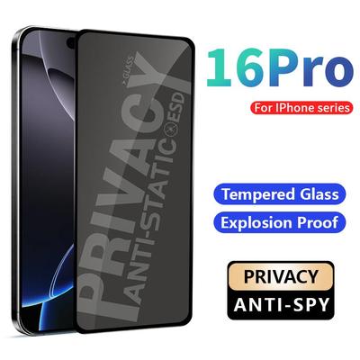 Per iPhone Air 11 12 13 14 15 16 17 Pro Max X XS XR 6 6S 7 8 Plus Protezione Schermo in Vetro Temperato Anti-Spia Privacy
