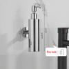 304 Stainless Steel Soap Dispenser Black Shower Shampoo Bottle Hotel Wall Hanging Press Hand Sanitizer Bottle