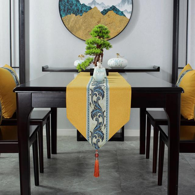 

Китайский стиль настольный флаг чайный столик коврик новый настольный флаг ткань простой чайный столик украшение для стола флаг 33X80cm