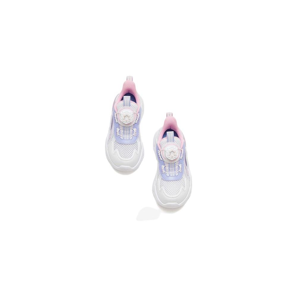 Anta Anti-Slip Durable Childrens Sandals Kids Sandals White Pink Purple 322339981-3