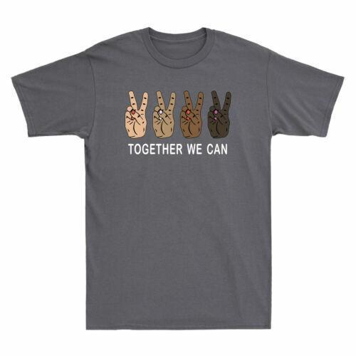 All Lives Matter Hands Together We Can Kindness Gift Men s Funny Cotton T-Shirt XL