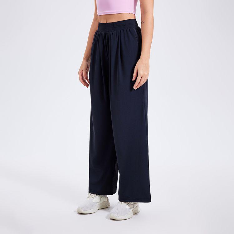 

Sweatpants quick-drying sports cool trousers women s running loose slim slim yoga sun protection high waist fitness pants outdoor S чорний