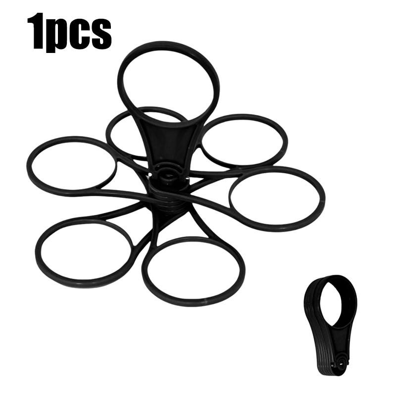 

1/2pc 6 Cups Foldable Carousel Holder With Handle Reusable Coffee Soft Drink Beer Bracket Party Camping Portable Cup Holder