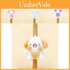 Cute Fluffy Rabbit Plush Keychain Short Hair Stuffed Doll 11cm