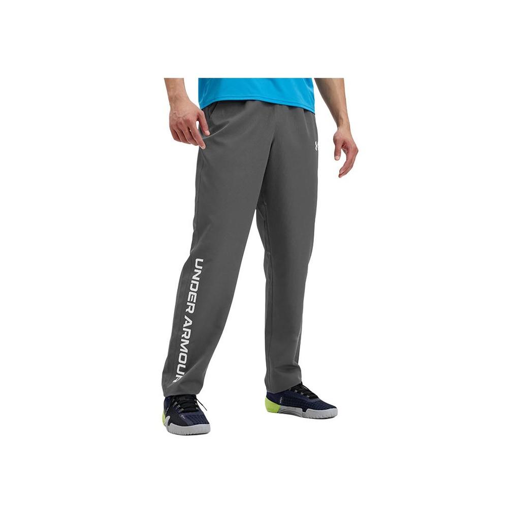Under Armour Ss25 Ef Perf Graphic Logo Mid Rise Loose Fit Sports Pants Men pants Rhino-Gray 6007559-025