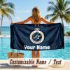 Custom Text Beach Towel, Soft Absorbent Swimming Multi-use TowelClub Brugge FC