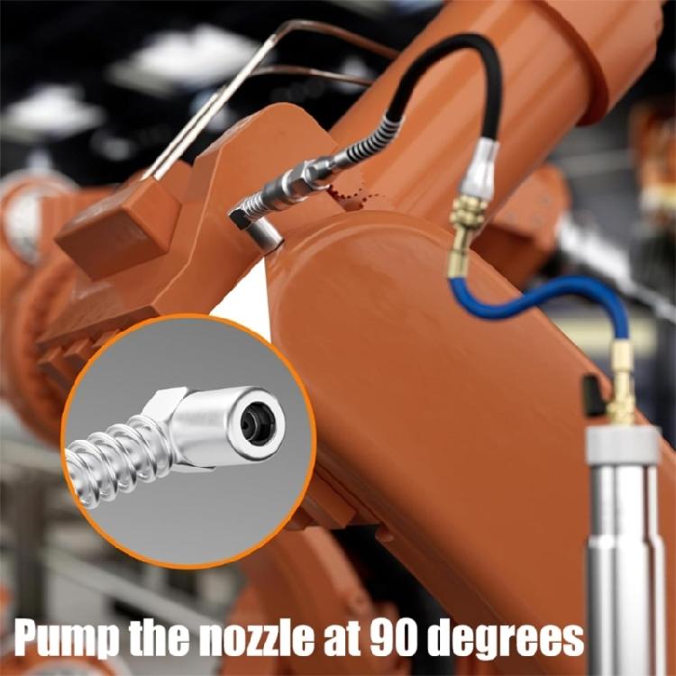 Fettpressen-Adapter-Düsenkupplungen Fittings, 90-Grad-Schmierwerkzeug Geeignet für schwer zugängliche Fittings Werkstatt