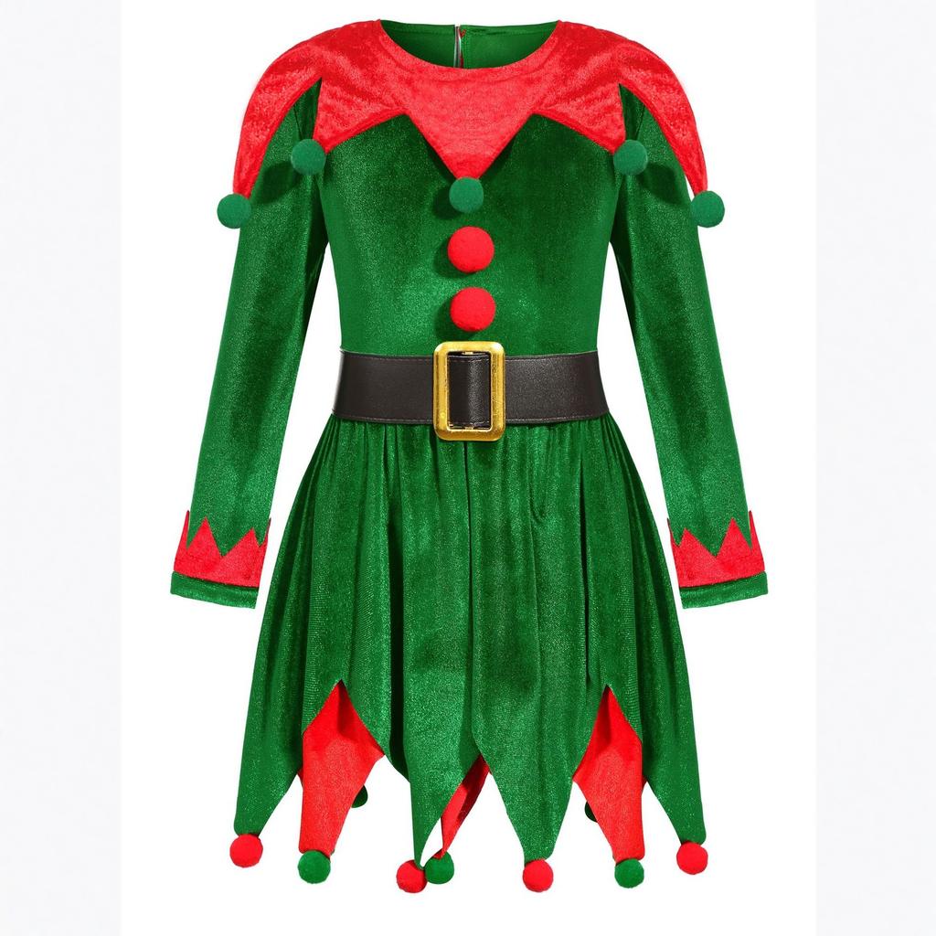 Children's Christmas Costumes, Holiday Party Christmas-themed Performance Cosplay Costumes