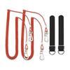 Fishing Rod Shitte Belt with Rope Spiral Cord with Wire 290cm Set