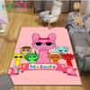 Fashion S-Sprunki Incredibox Game Carpet Outdoor Rug Area Rug Non-Slip Carpet Bedroom Decor Carpet For Room Kid Gift