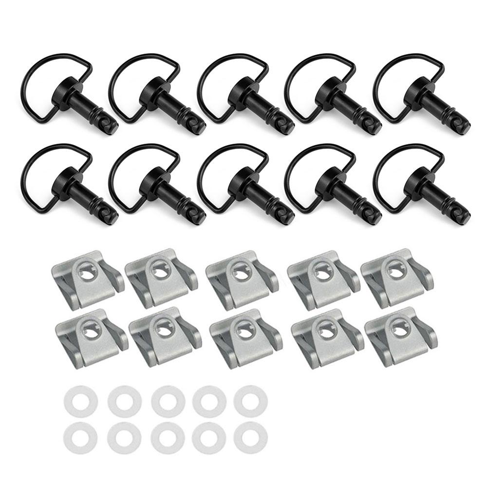 19mm Universal Quick Release D-ring Turn Clip Race Fairing Fastener For Off-Road Scooter Street Motorcycle Suzuki Ducati Aprilia