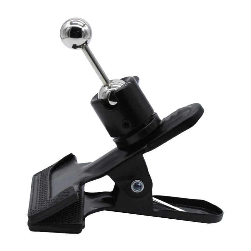 Clamp Camera Clamp Mount Monitors 360 Degree Ballhead Round Head Adapter with 1/4" Thread for Camera Cellphone