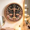 11 Zodiacs Signs Pearl Art Kit Round Constellation Themed DIY Beaded Artwork Astrology Wall Decor Craft Set for Zodiacs Lovers